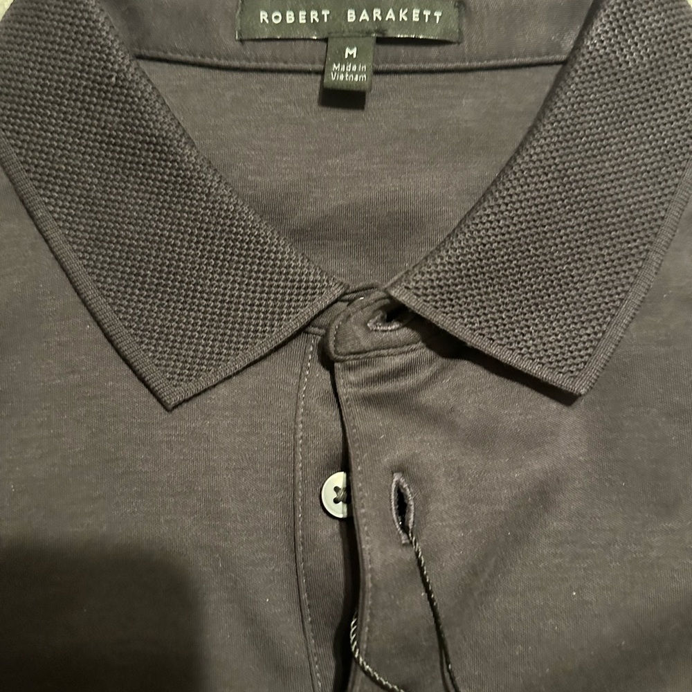 Robert Barakett long sleeve polo - color is eggplant